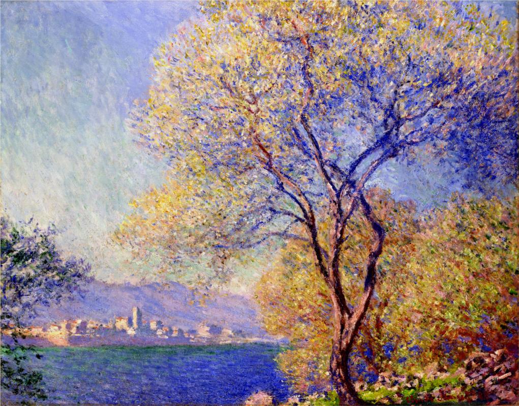 Antibes Seen from the Salis Gardens 1888 - Claude Monet Paintings